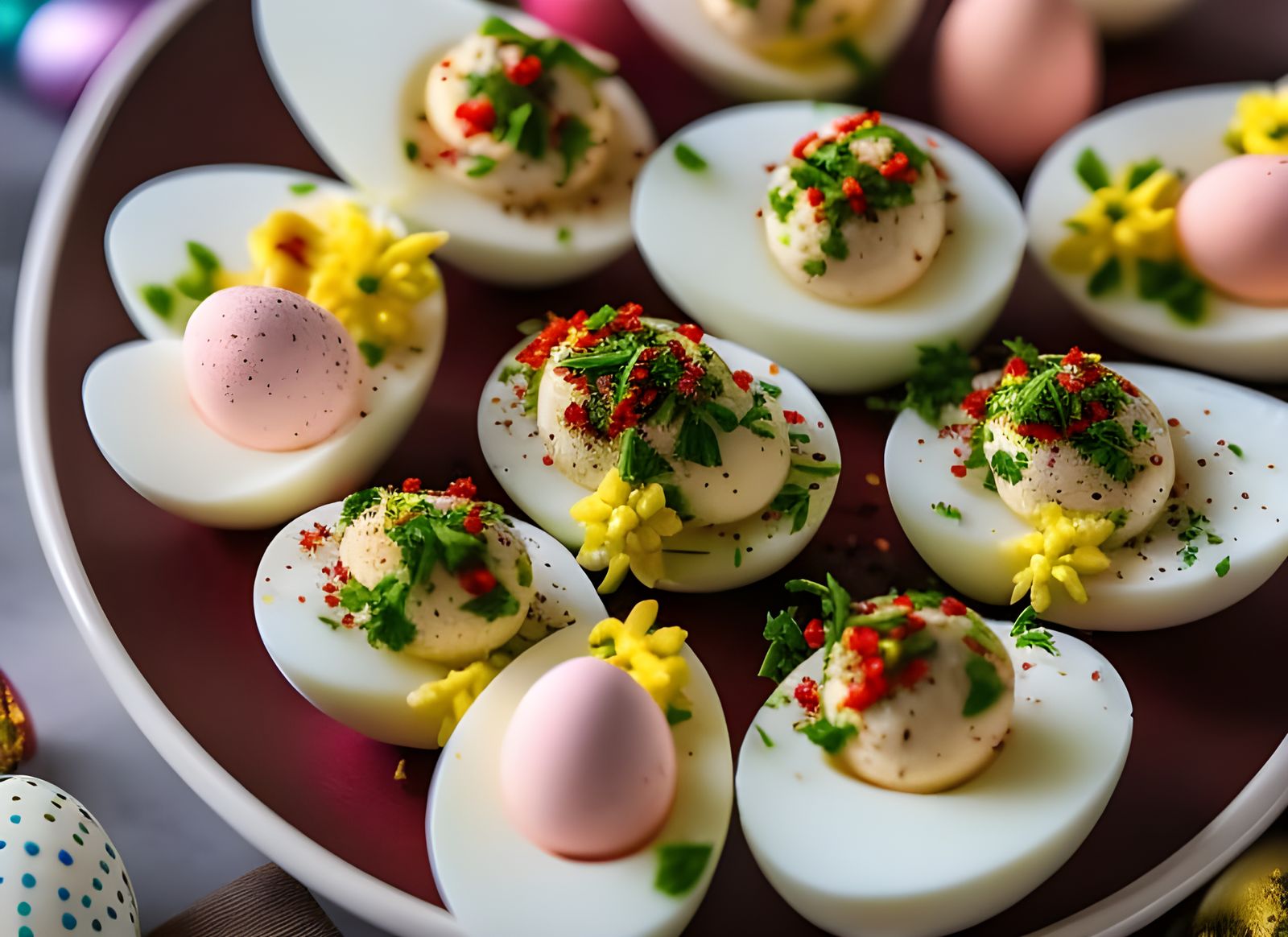 Decorated Deviled Eggs