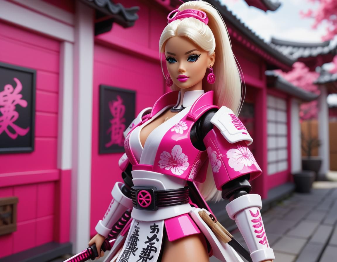 Samurai Barbie ll - AI Generated Artwork - NightCafe Creator