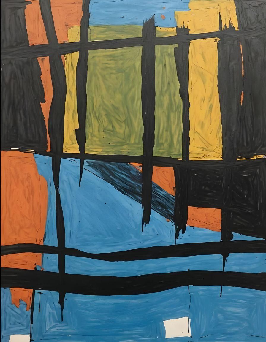 A color drawing, expressionistic