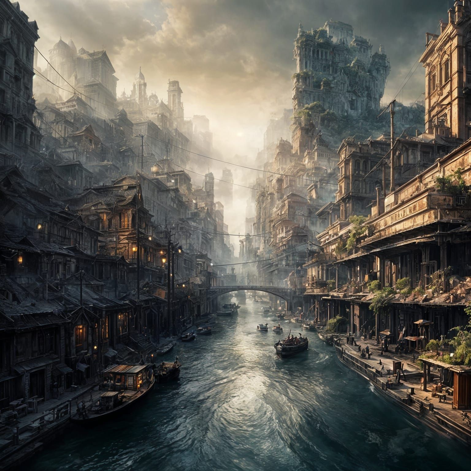 cities drowned in silence  by @Queen274