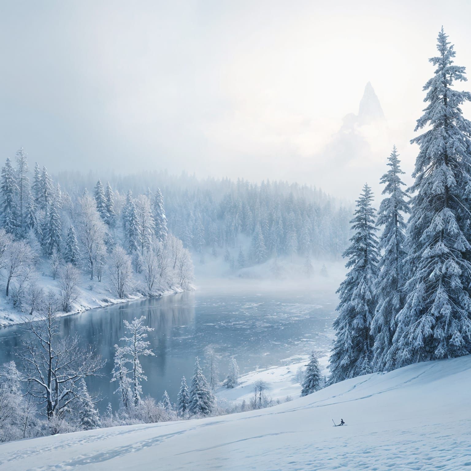 Winter Landscape  by @Antinomy