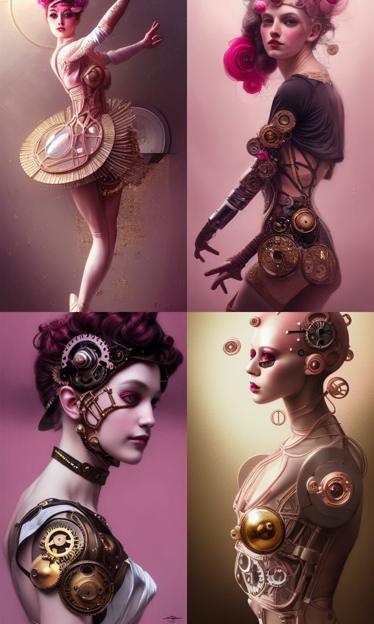 Steampink ballet dancer