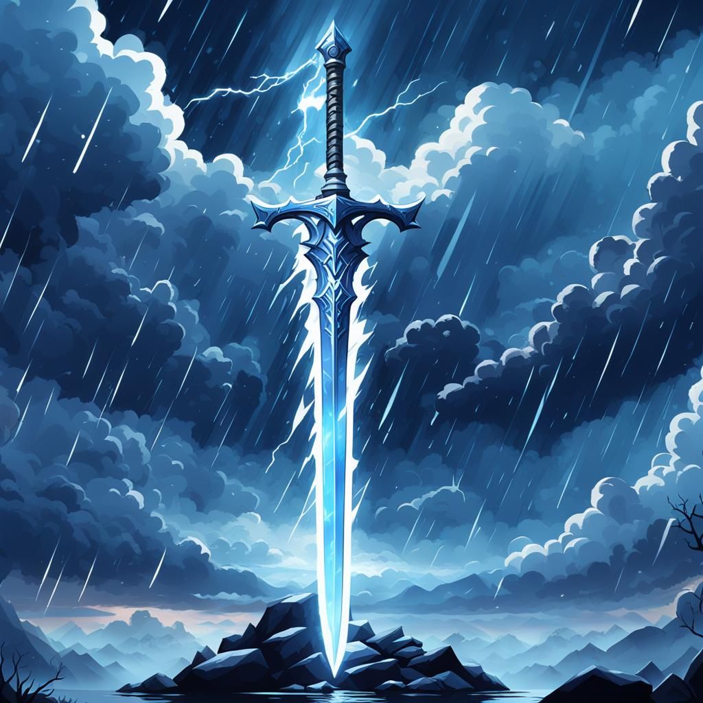 The storm sword AI Generated Artwork NightCafe Creator