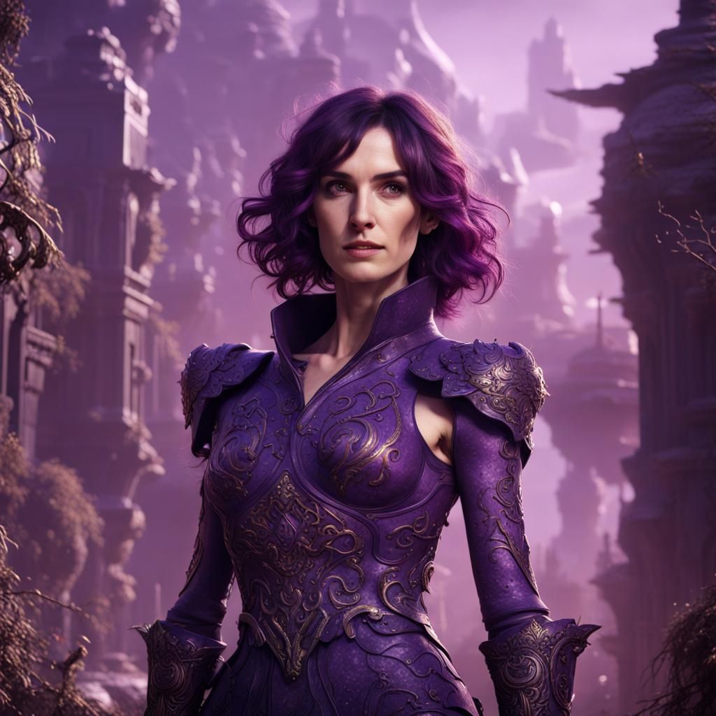 Paz Vega as purple enemy cute woman. (5) - AI Generated Artwork - NightCafe  Creator