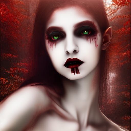 Vampiric beauty - AI Generated Artwork - NightCafe Creator