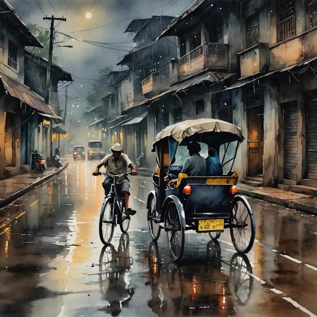 Rainy evening
