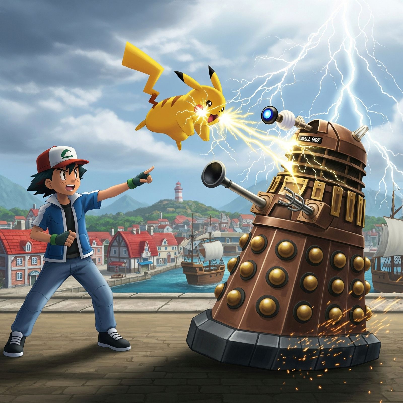 Pikachu vs Dalek