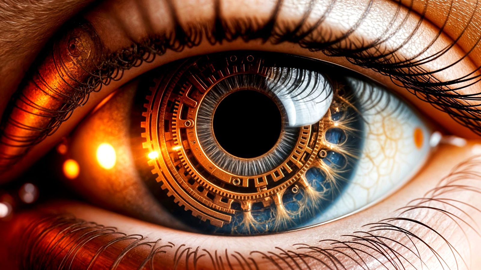 Steampunk Eye Macro Photograph
