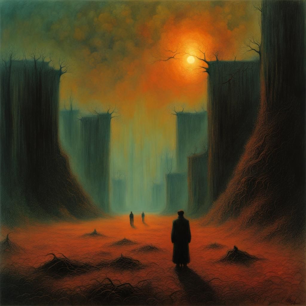 Kentucky (by Zdzislaw Beksinski ) - AI Generated Artwork - NightCafe ...