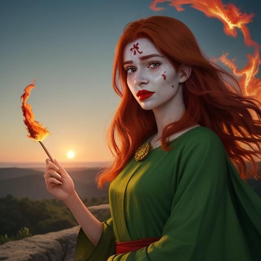 Fire in her eyes