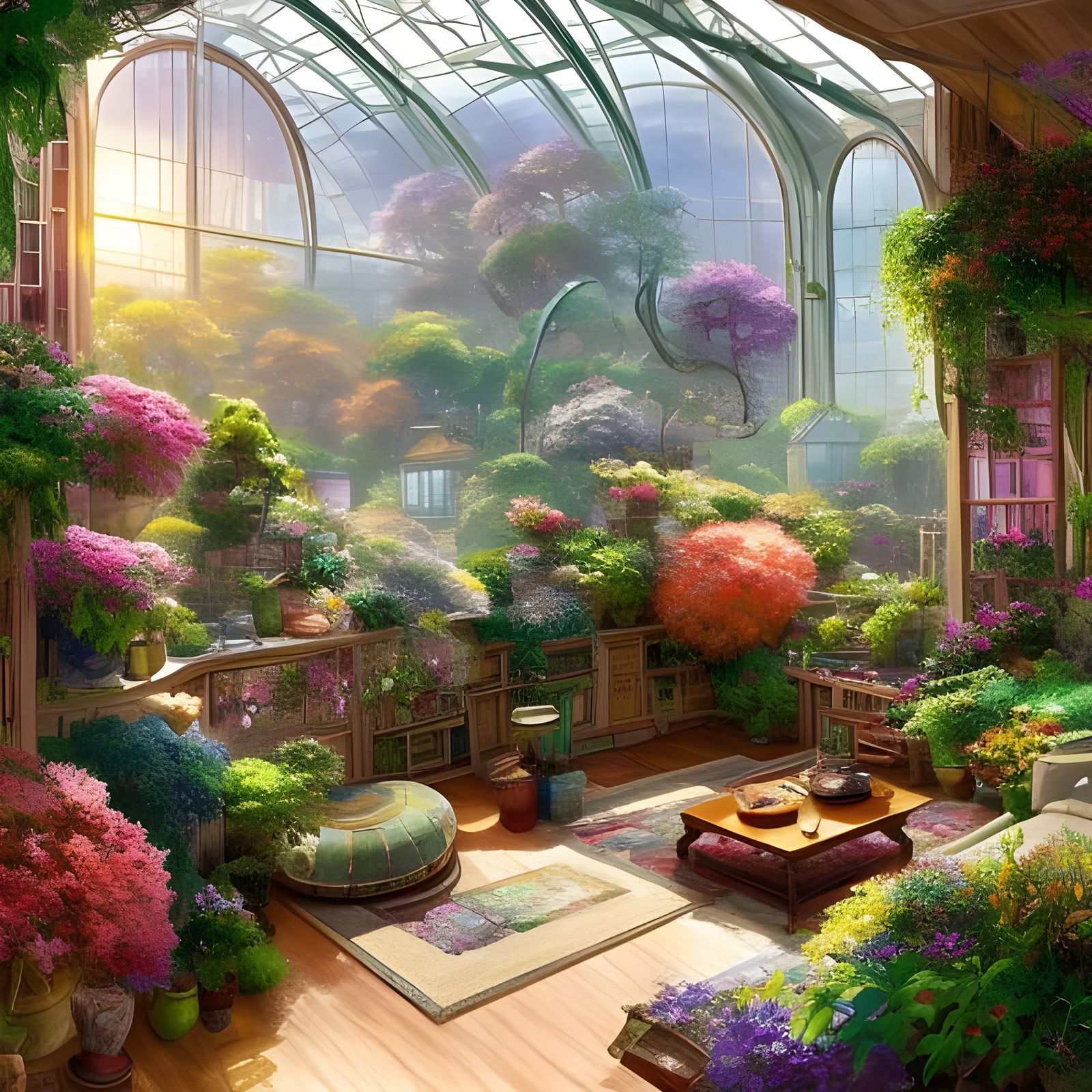 Greenhouse Living Room  by @Jdavees