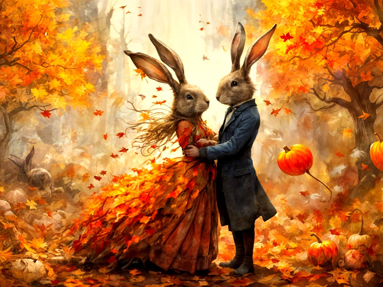 Peter Rabbit & Lily Bobtail ~ 1st 🥕 date  by @lawrencelot