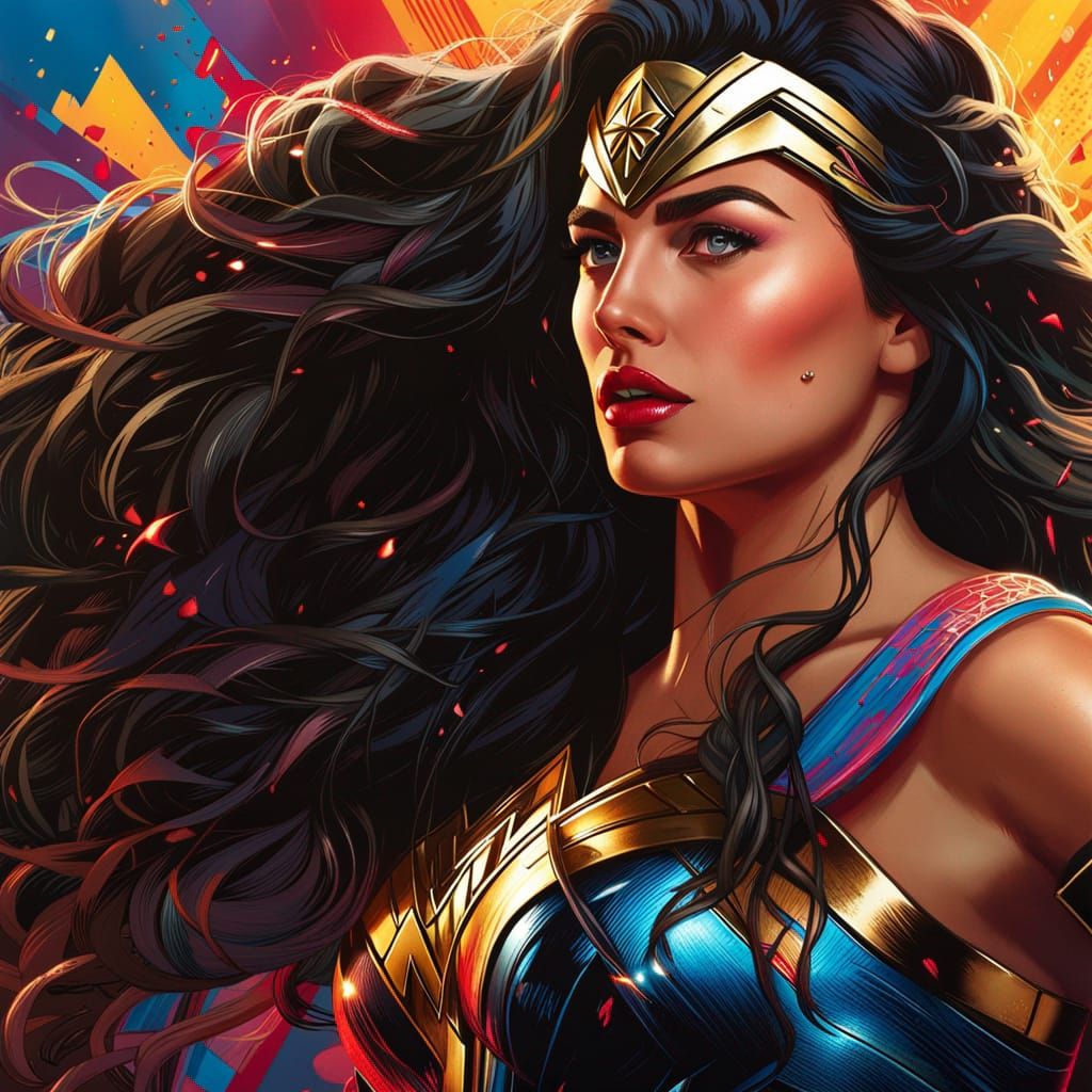 Wonder Woman - Ai Generated Artwork - Nightcafe Creator