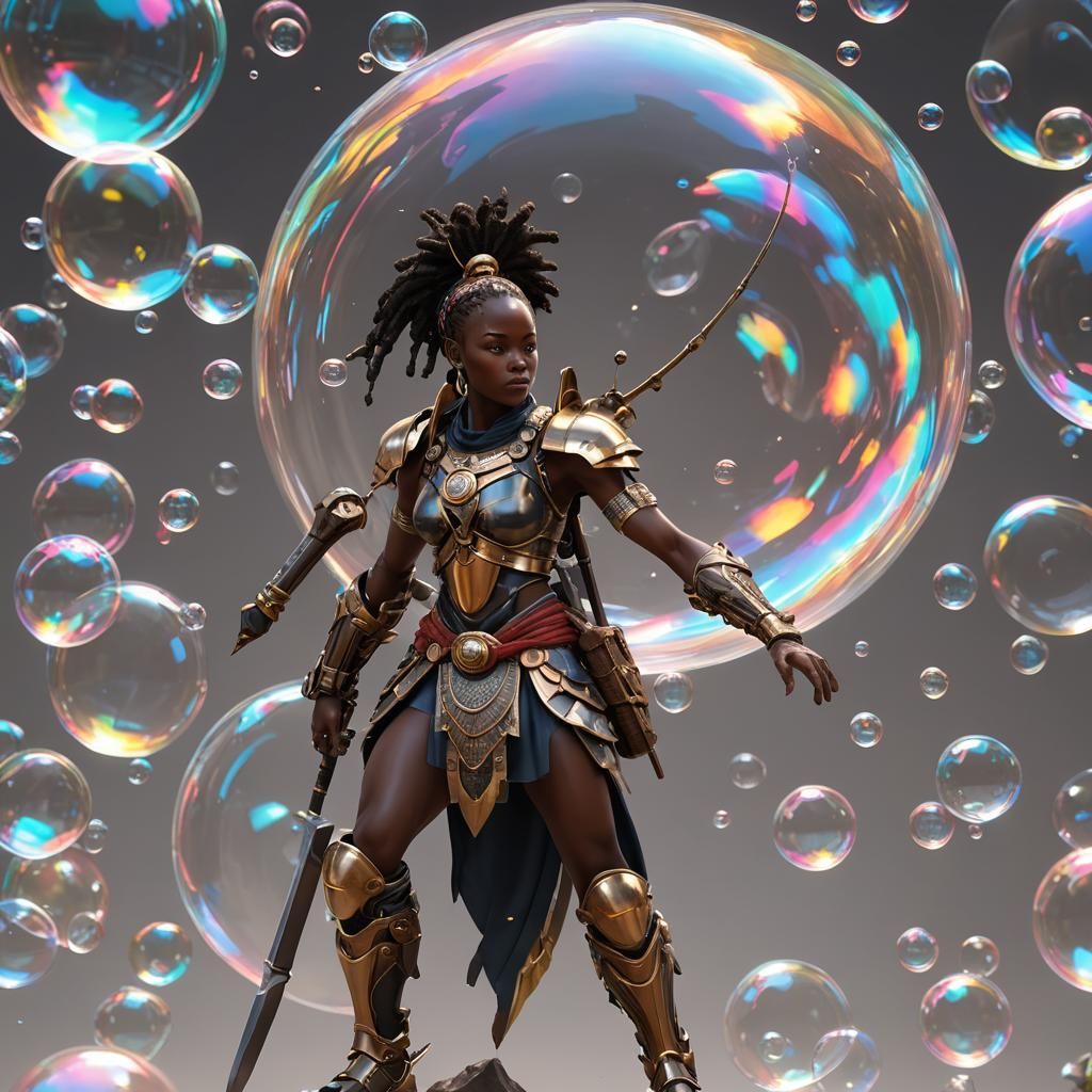 Battling Bubble Baroness - AI Generated Artwork - NightCafe Creator