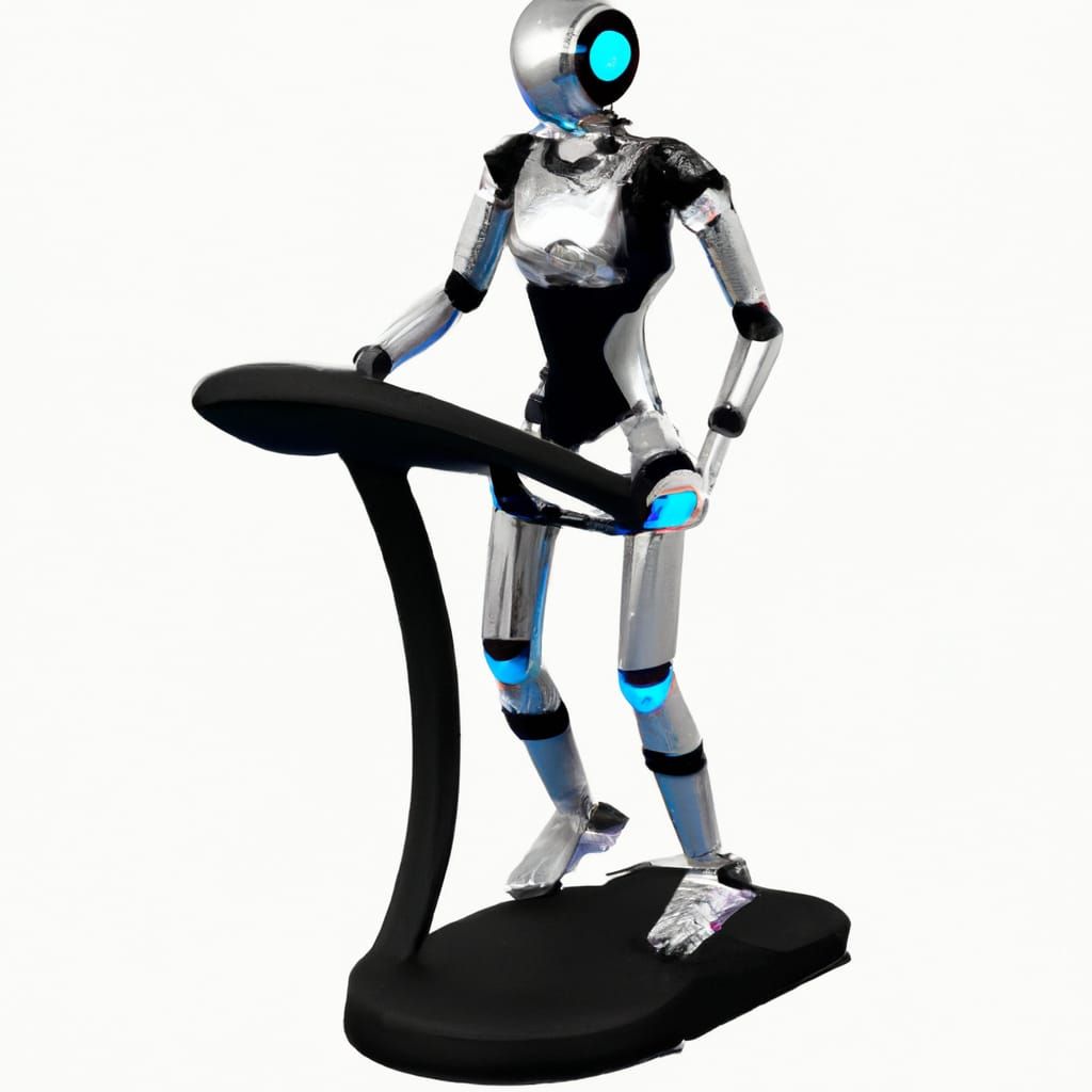 Create an image of a robotic personal trainer guiding a person through ... Circuit Diagram