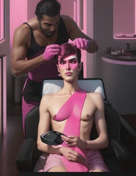 DreamShaper v8 in the style of pink and glitter product photography