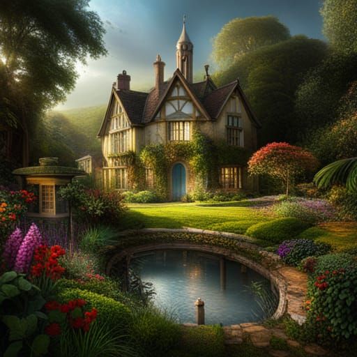 English country garden  by @arbybuckle