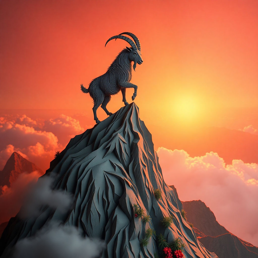 Goat on a Mountaintop