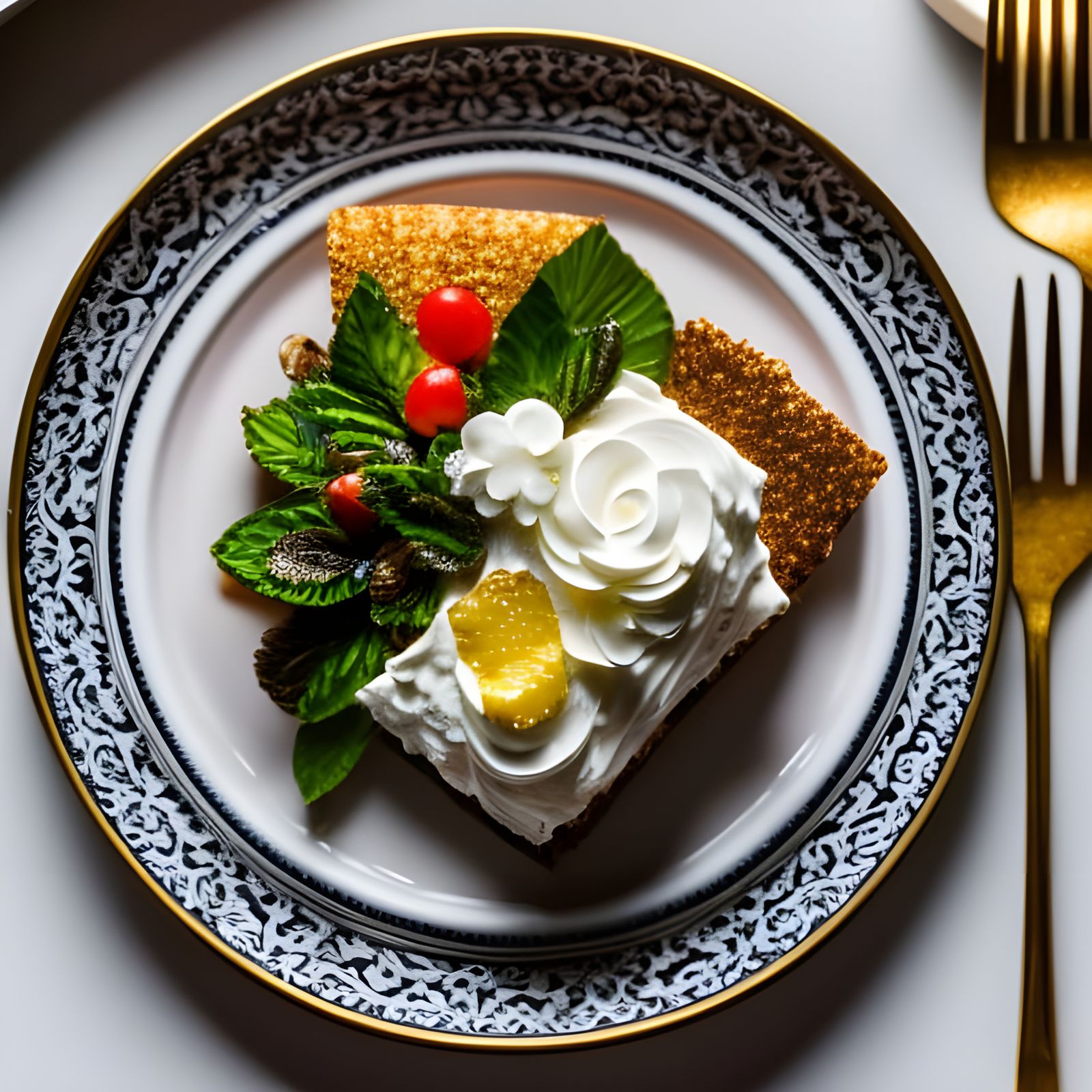 Bichon au citron. (added-edible Creame Lemon flowers)  by @Natashaheart