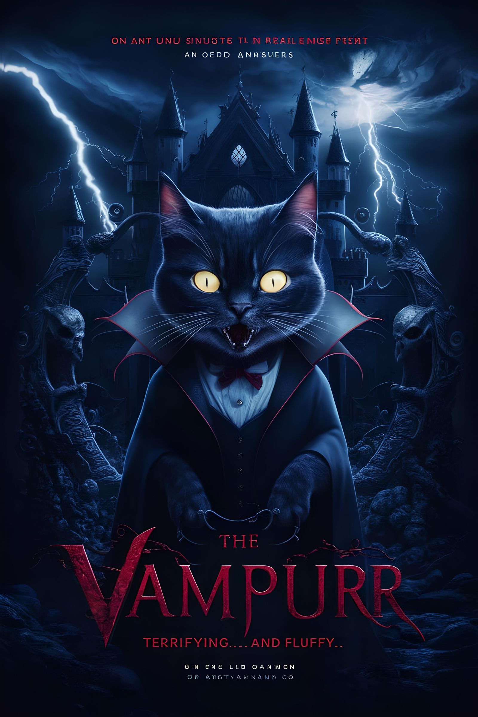 The Vampurr : dark kitty  by @BM