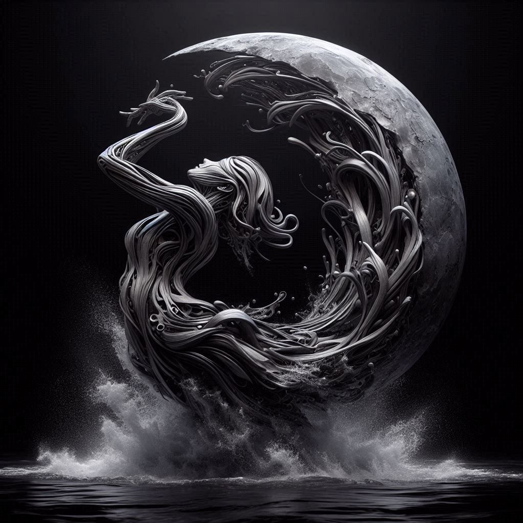 At the birth of the world. Sculpture.