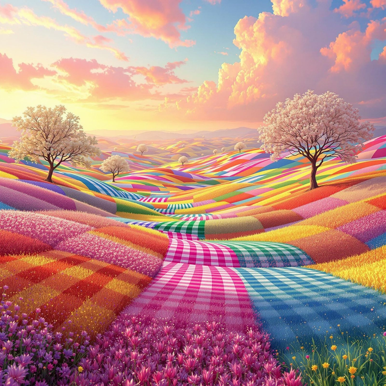 Fields of Gingham  by @Rogue Bayman