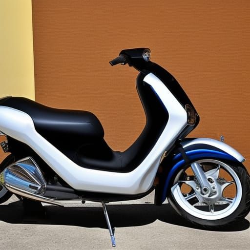 Ein Piaggio Mofa LED