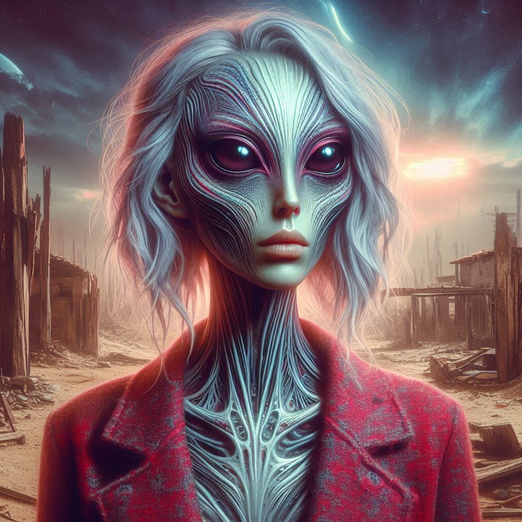 Classified alien portrait 👽 Pamel Acht
