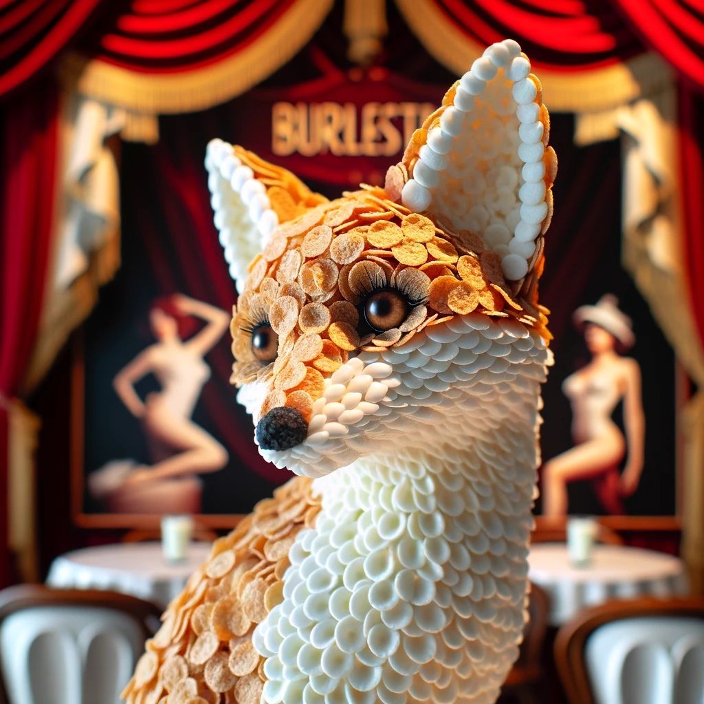 It's not every day you see a cornflakes fox