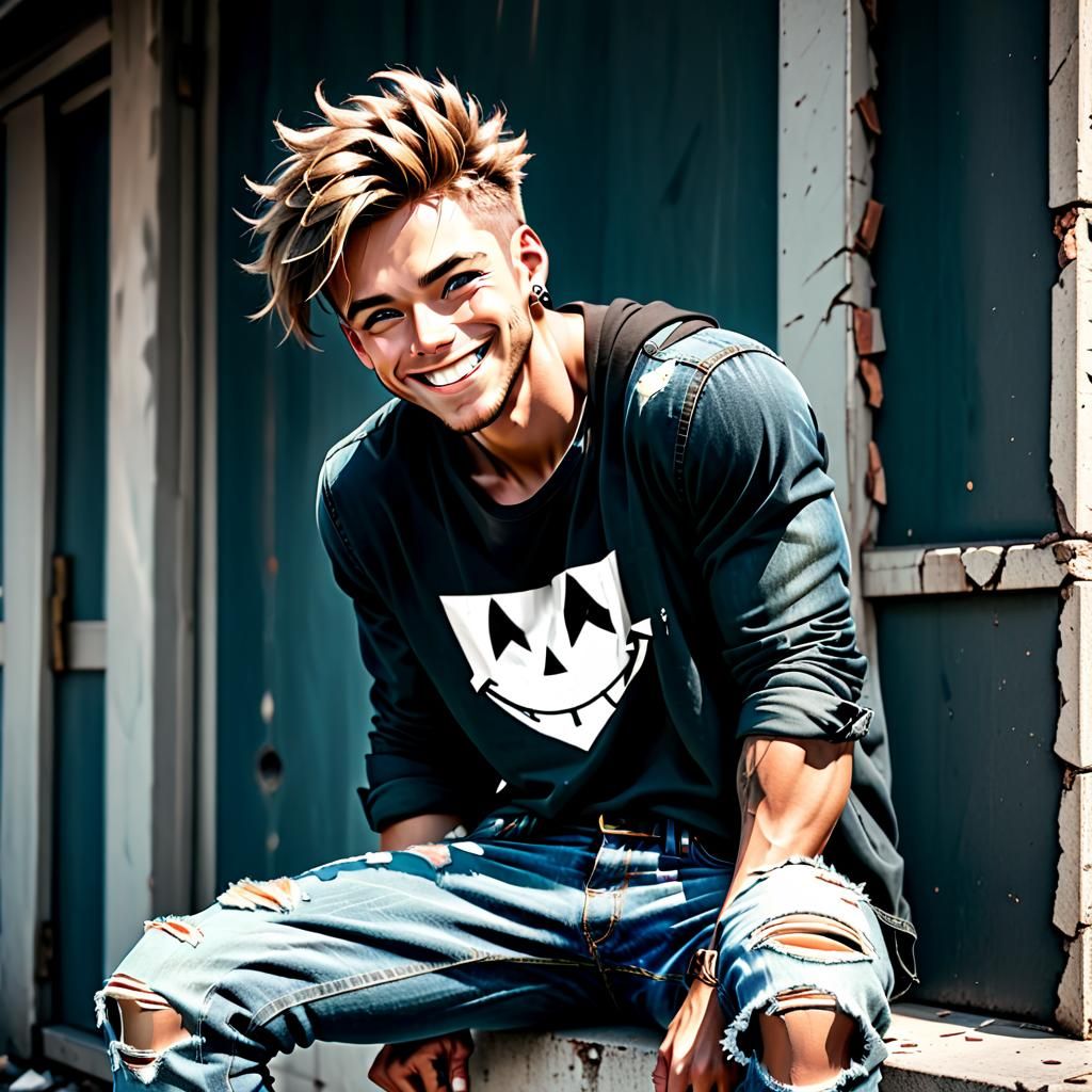 Cute rascal guy AI Generated Artwork NightCafe Creator