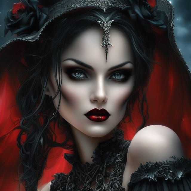 beautiful gothic girl - AI Generated Artwork - NightCafe Creator