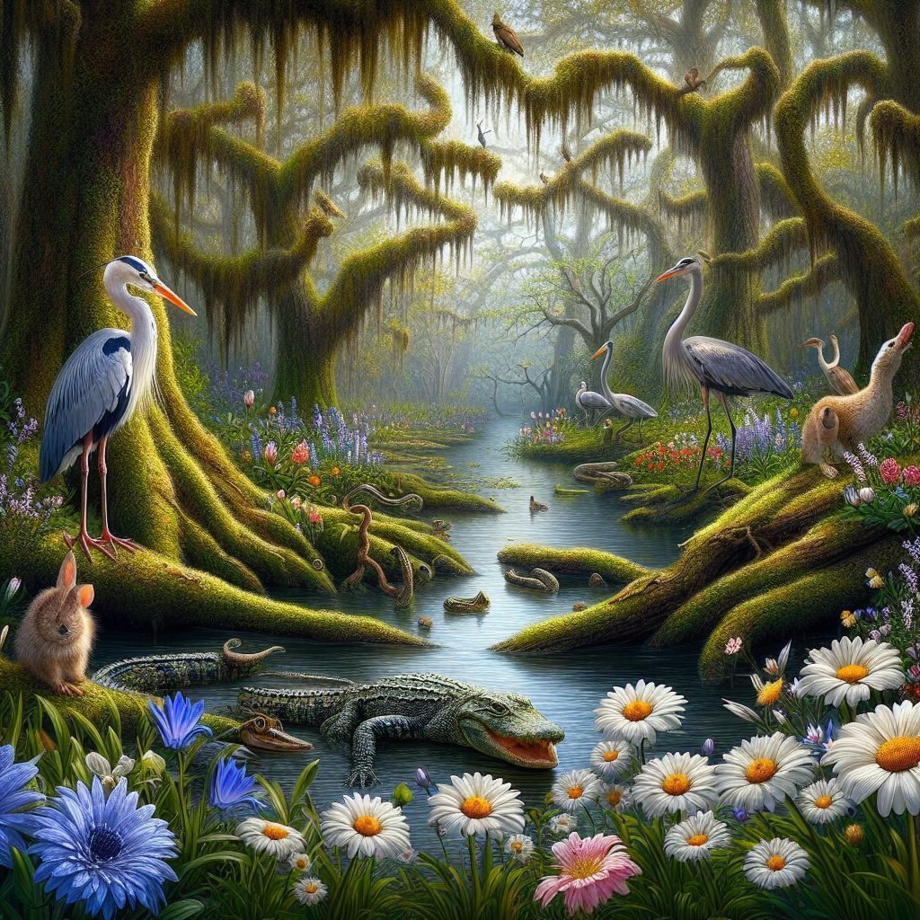 Springtime in the Louisiana Bayou