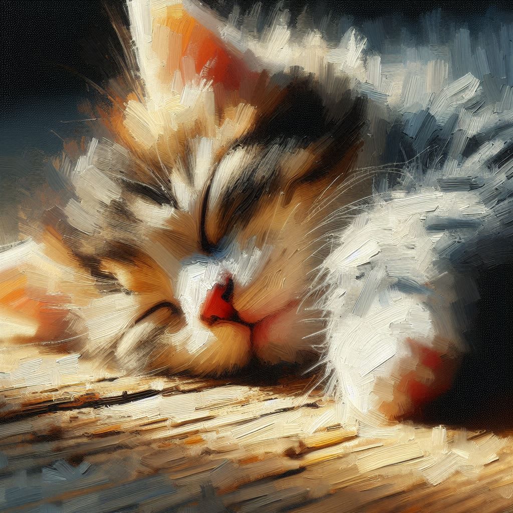 sleeping kitten