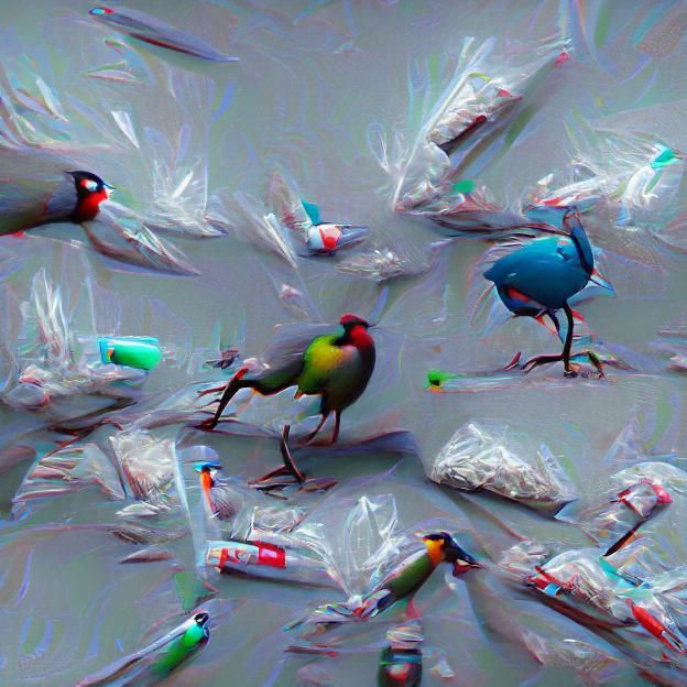 drug addicted birds AI Generated Artwork NightCafe Creator