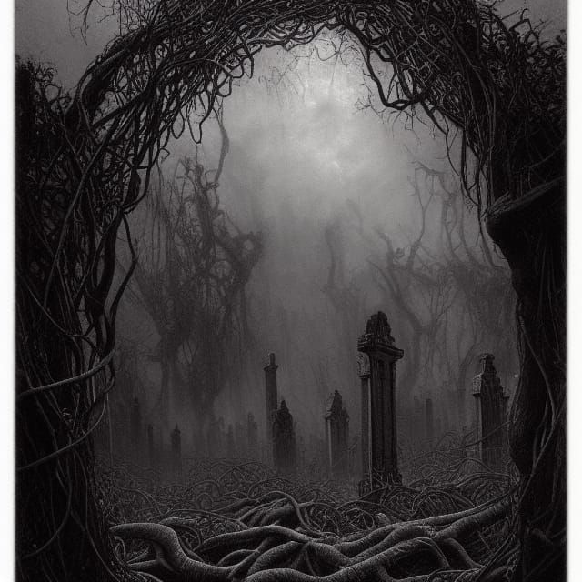 Cemetery Gates : r/nightcafe