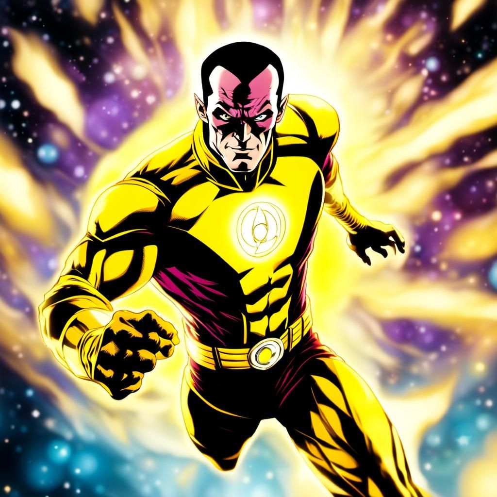 The yellow comic book character