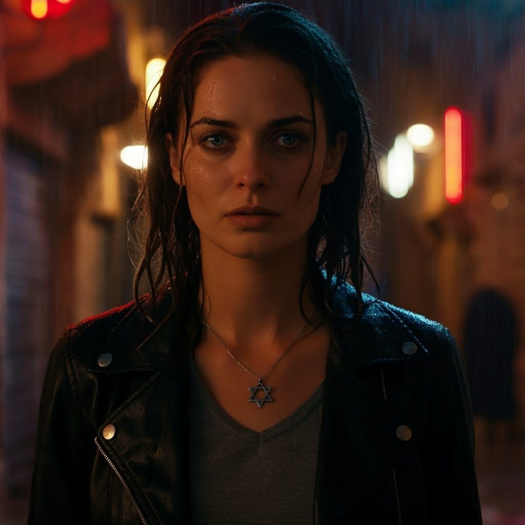 Young Woman in Jerusalem, Cinematic Still