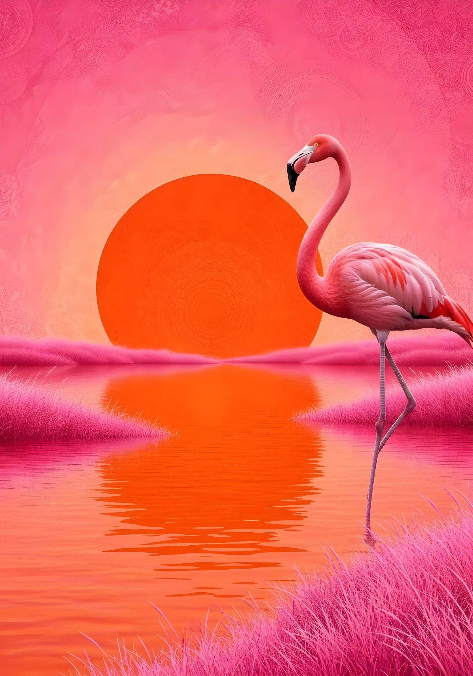 Flamingo Paradise 🦩🧡  by @Mallory Reese