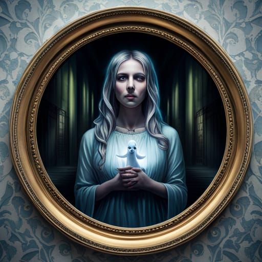 SDXL: Portrait of little ghost girl