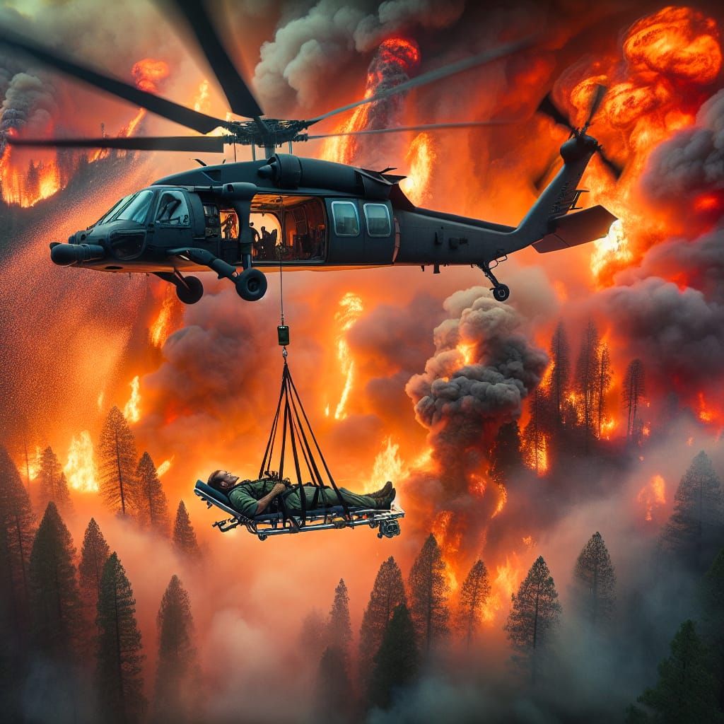 Epic masterpiece of a rescue helicopter  by @Nednut4362