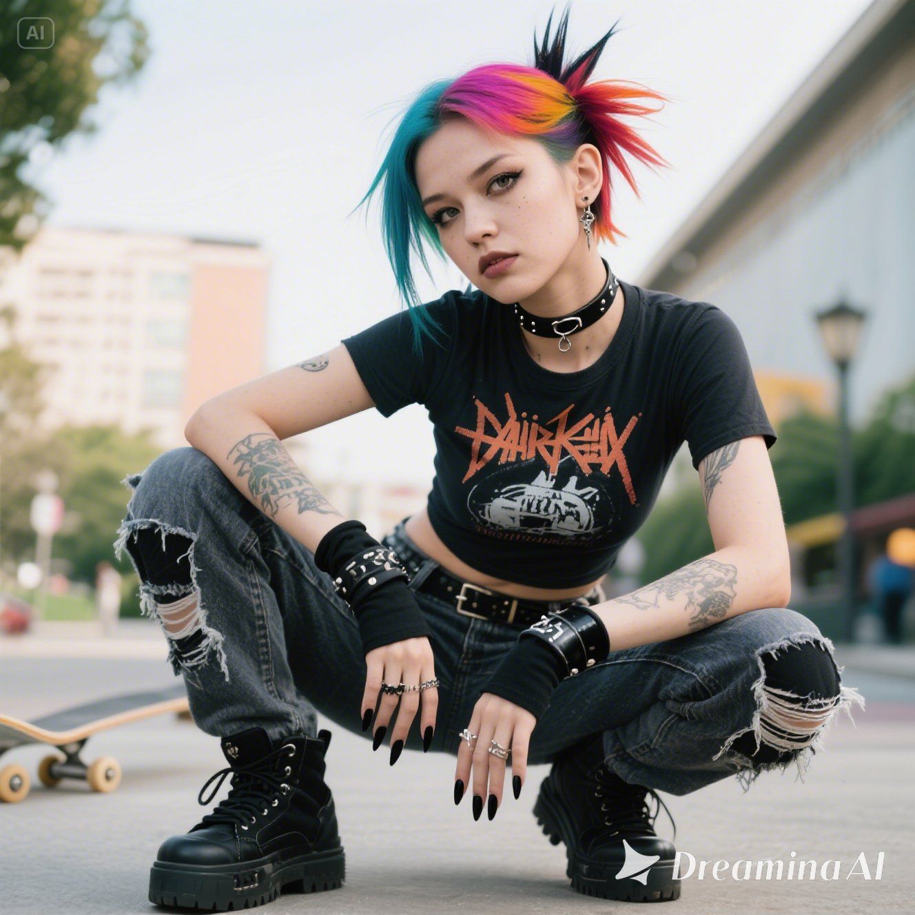 punk skater girl - blending aesthetics