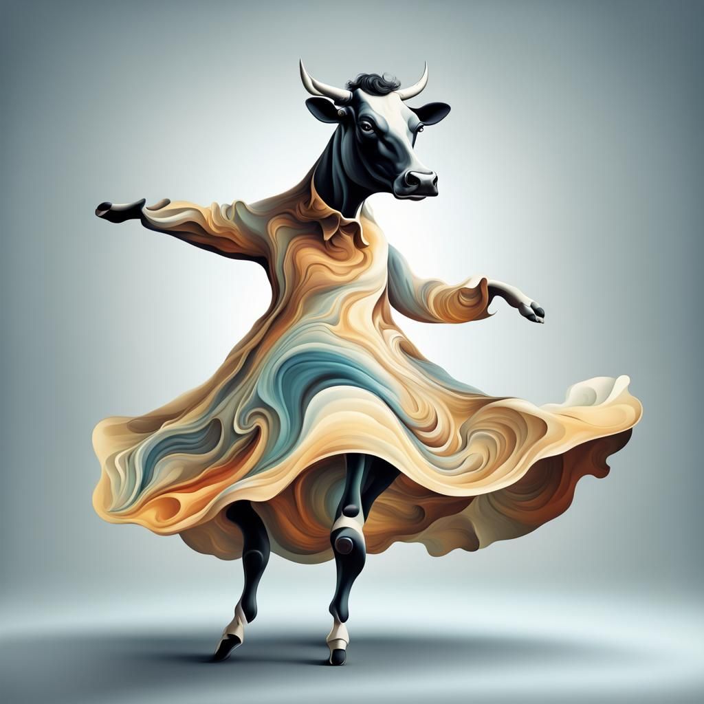 Dancing cow