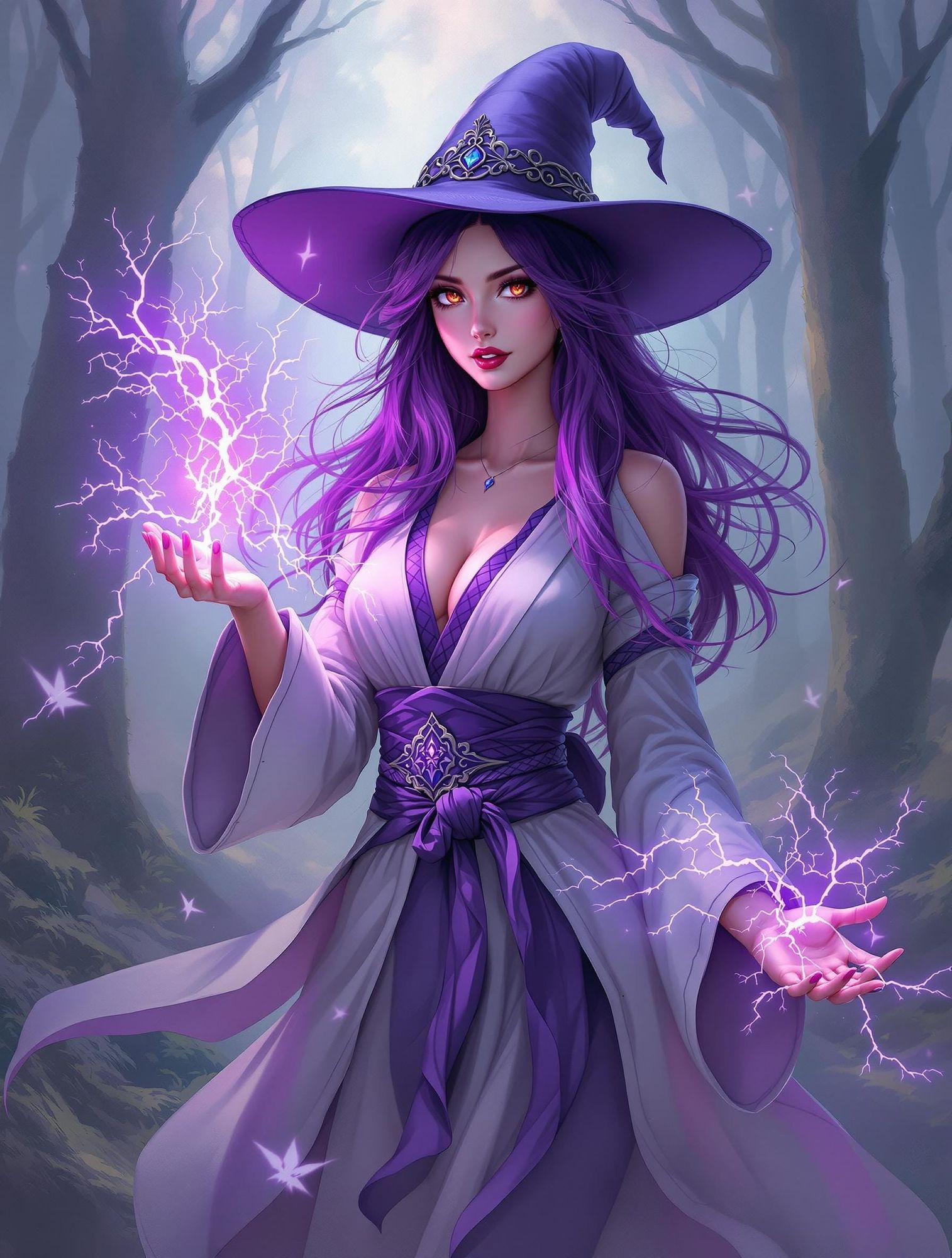 Violet Resonance Witch