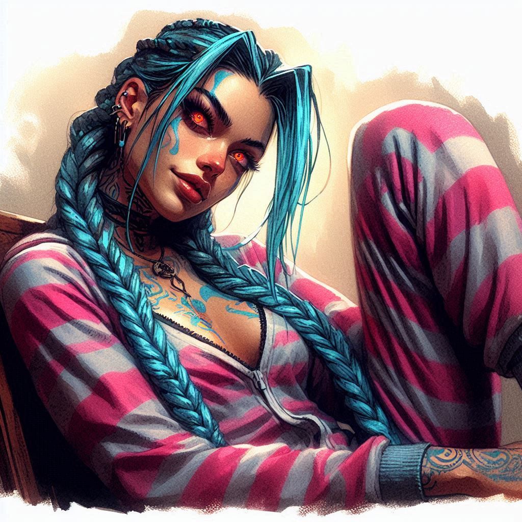 Good Night with Jinx ♥ x)