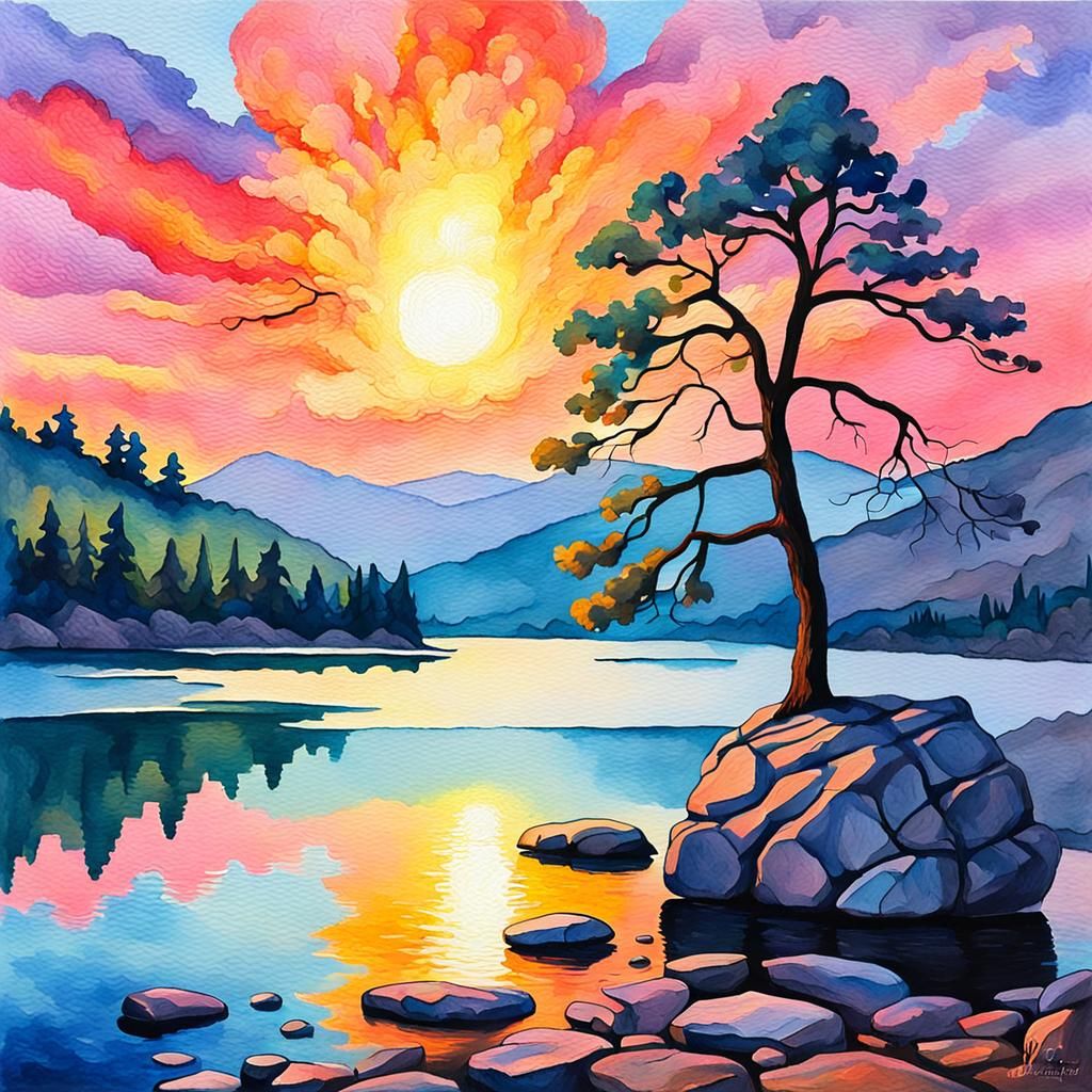 Tree on a rock