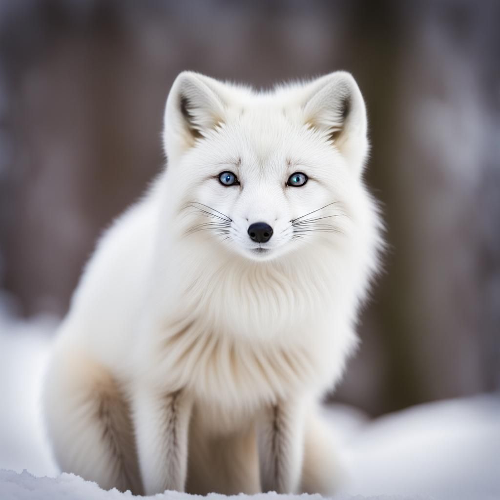 A Arctic Fox - AI Generated Artwork - NightCafe Creator