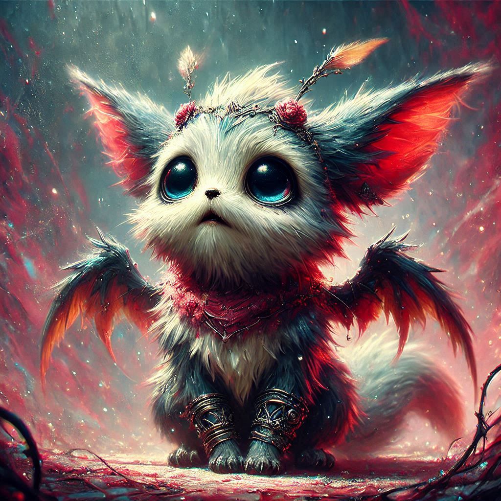 adorable fairy-tale fantasy creature portrait..