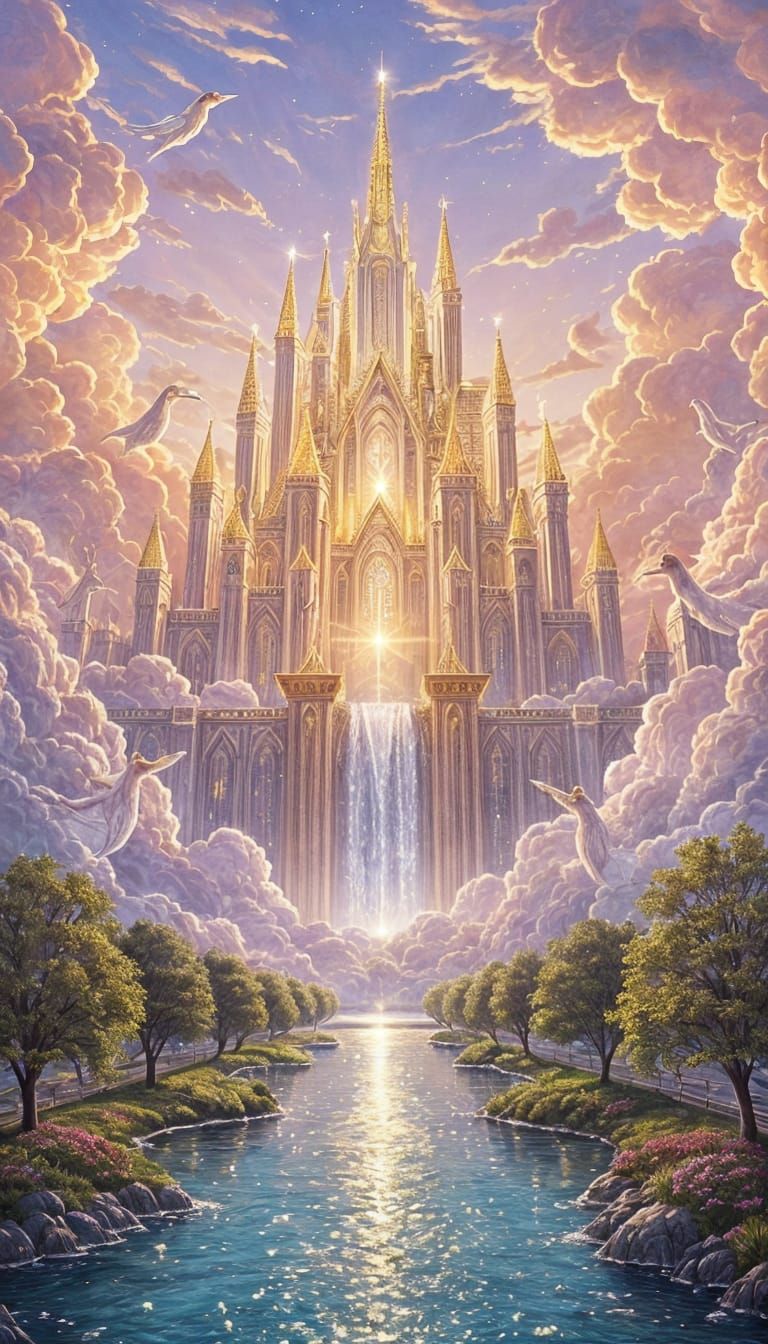 The New Jerusalem descending from heaven