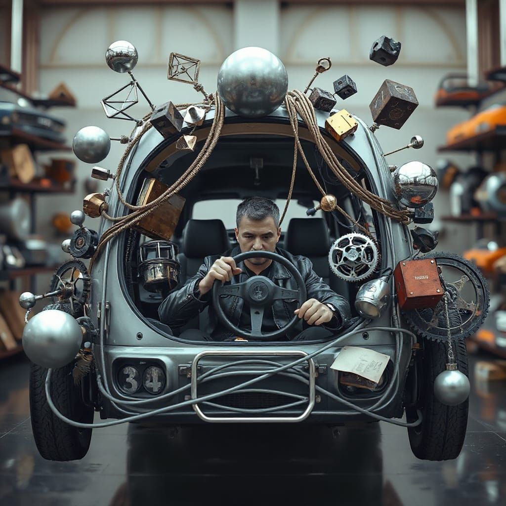 Surreal Futuristic Bus Interior Inspired by Ash Thorp