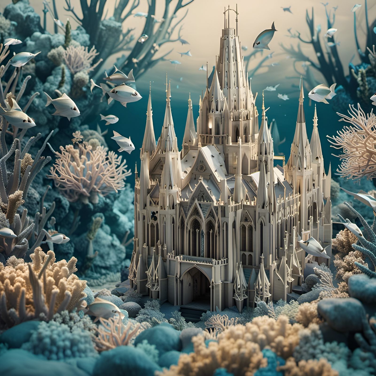 Cathedral of the paper  by @PlatypusPunk